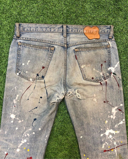 SS06 Number (N)ine Paint Splatter Denim