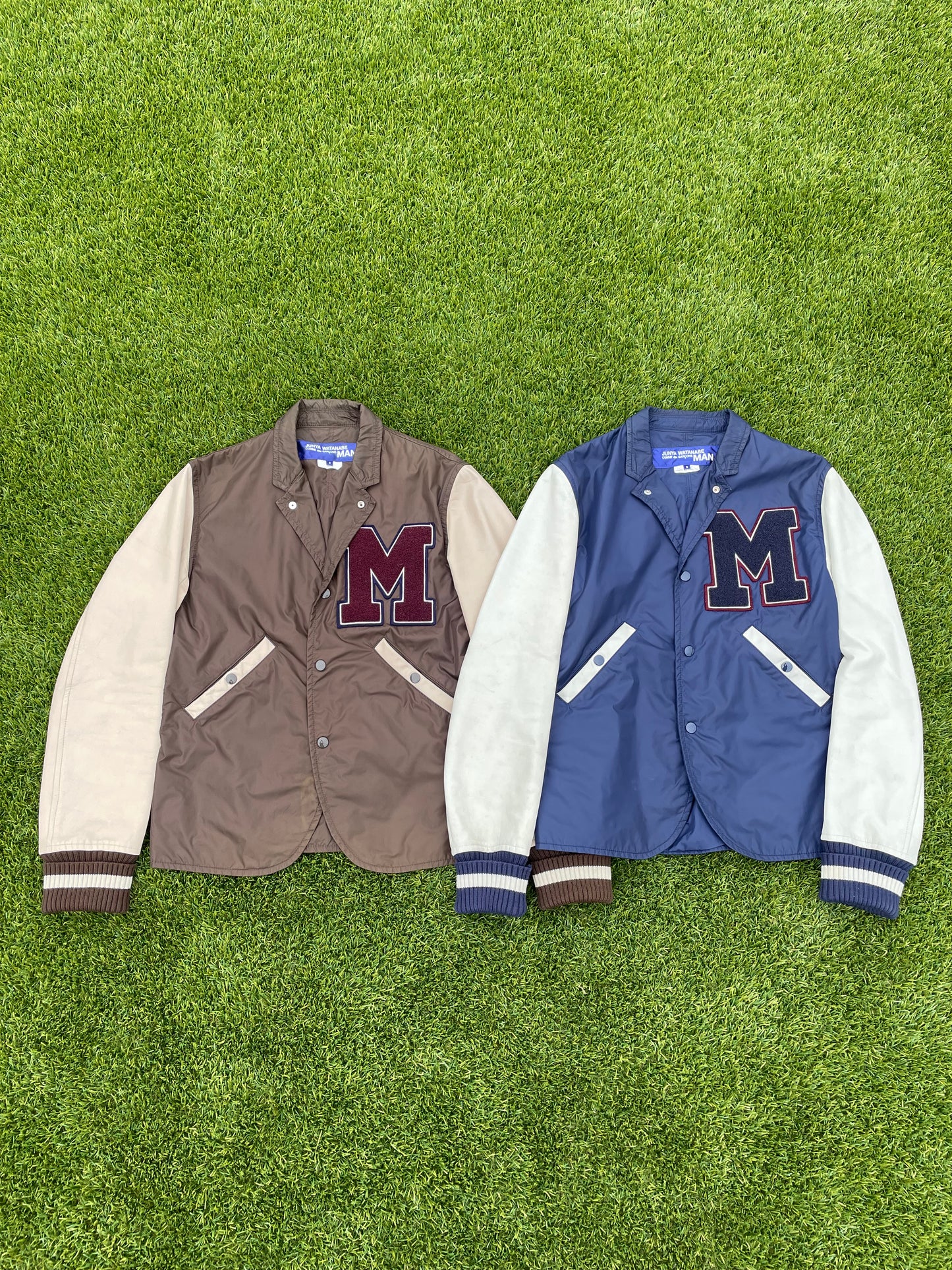 AD2008’ Junya Watanabe “M” Letterman Nylon Varsity Jacket