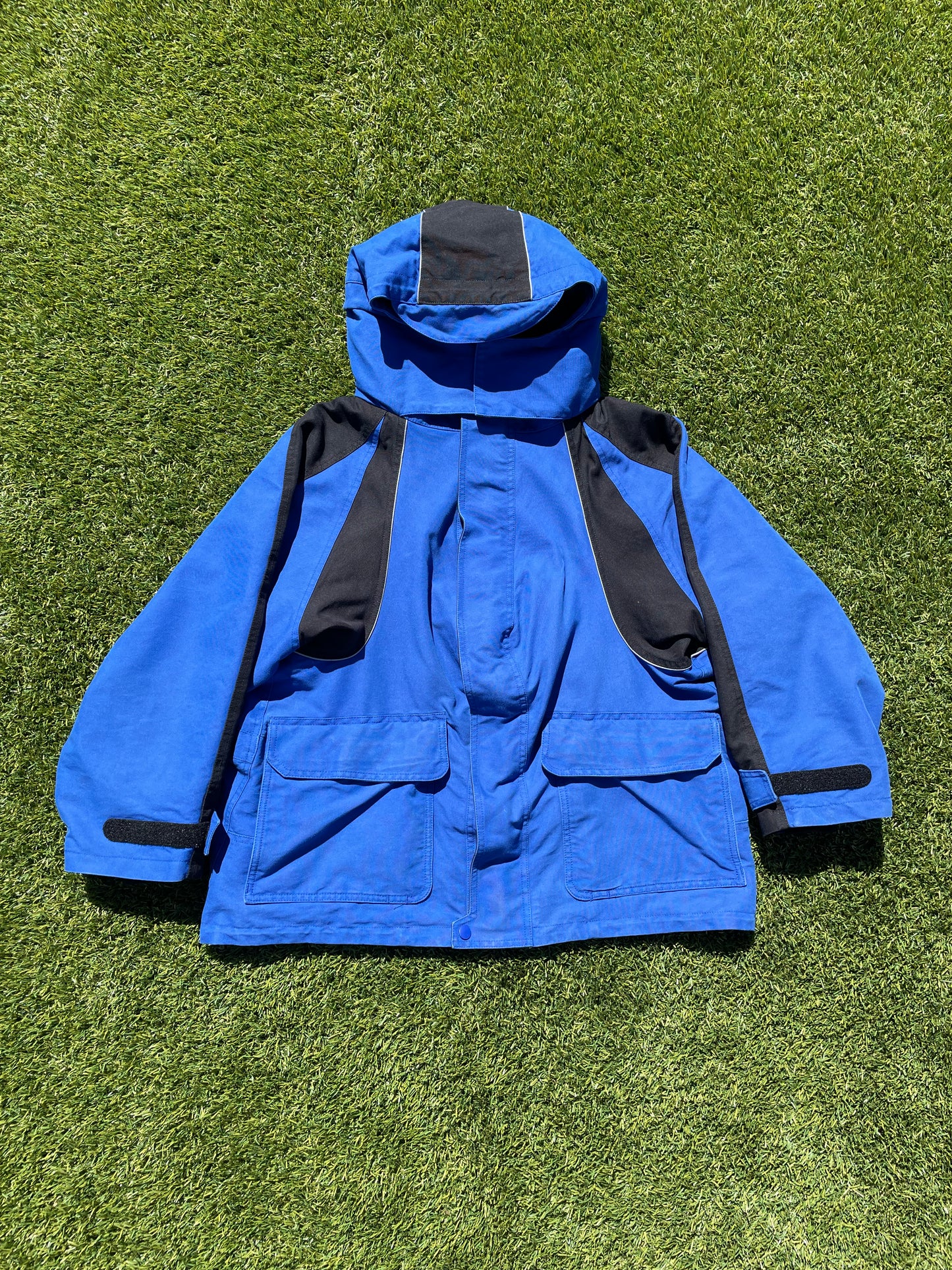 FW16 Balenciaga Blue Swing Parka Jacket