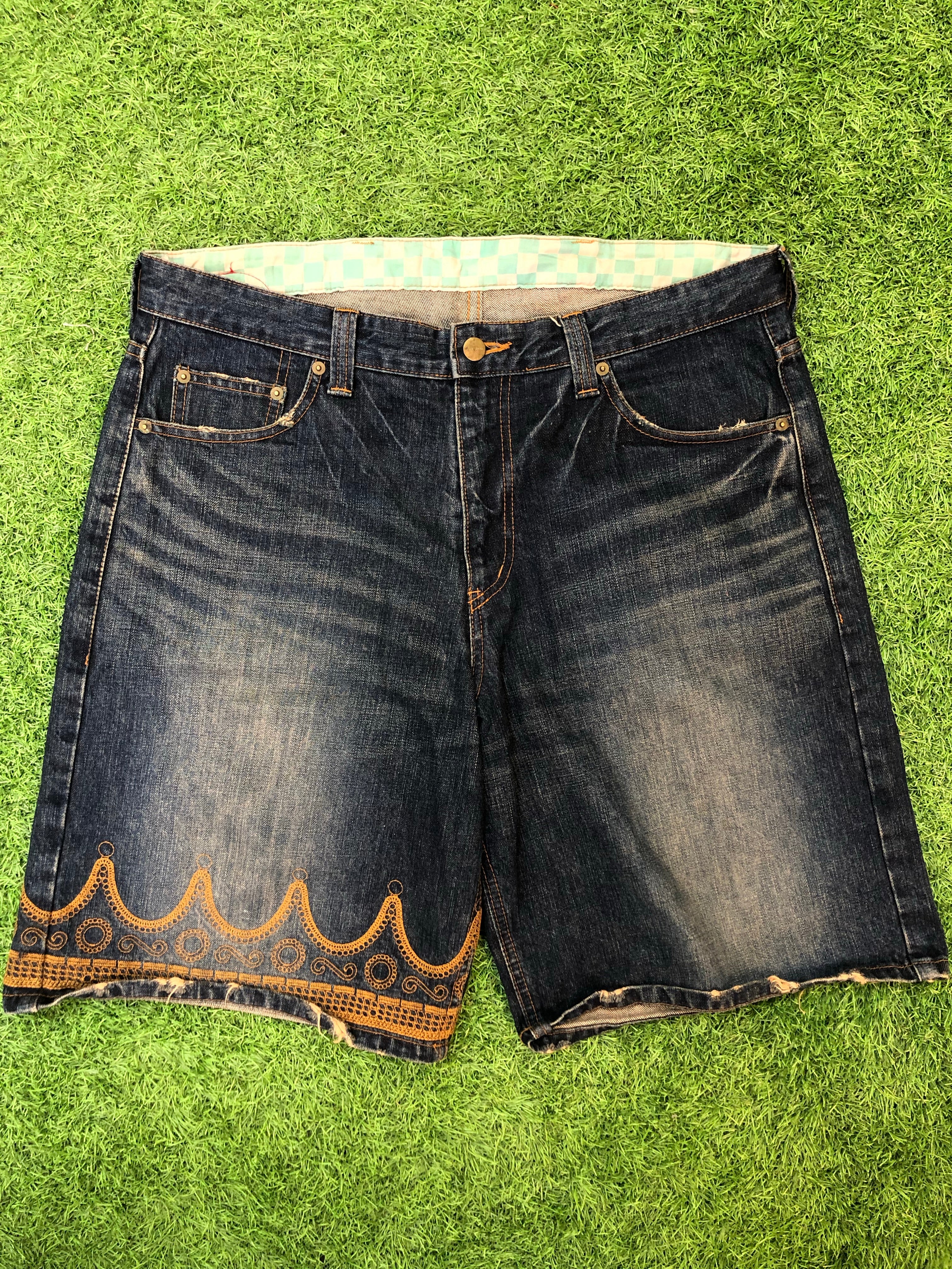 Phenomenon Crown Denim Shorts – rwndbckwrds