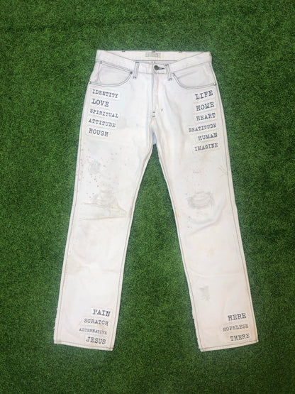 SS2002 Number (N)ine Patchwork Poem Denim