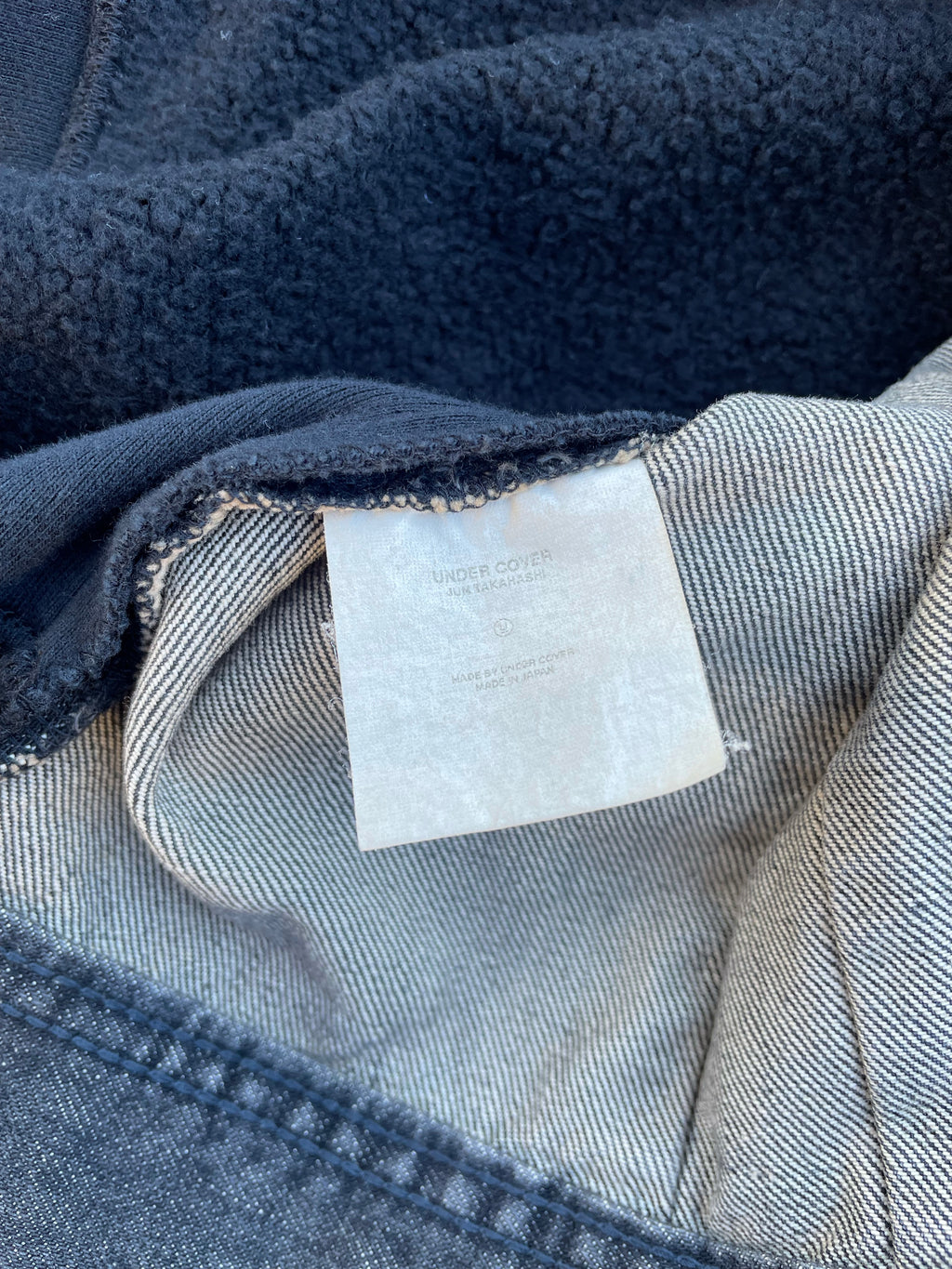 AW03 Paperdoll - Undercover Hybrid Denim Trucker Jacket