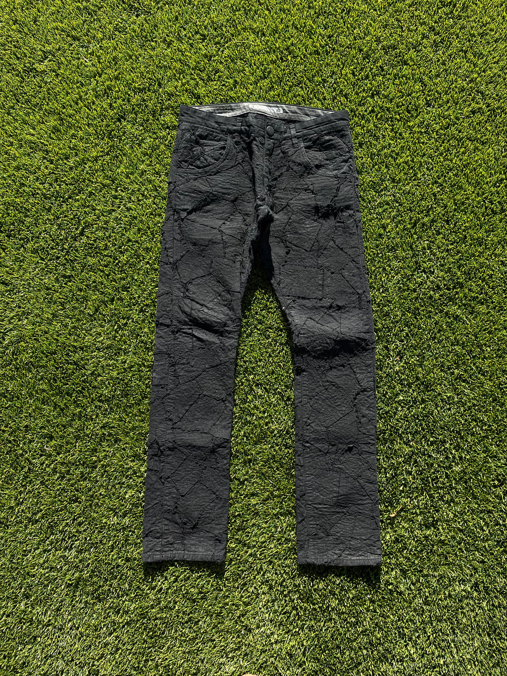 AW11 Sasquatchfabrix “Zombie” Stitch Patchwork Denim