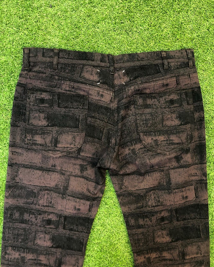 AW08 Maison Margiela Brick Pattern Slim Denim