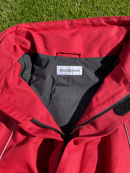 SS18' Balenciaga Ruby Red Swing Parka