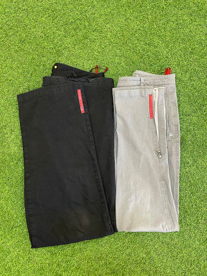 Prada Red Tab Work Pant