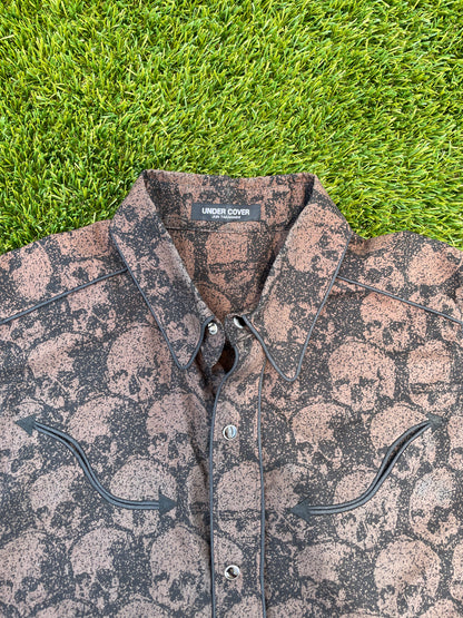 SS96 Undercover Skull Print Button Up Shirt