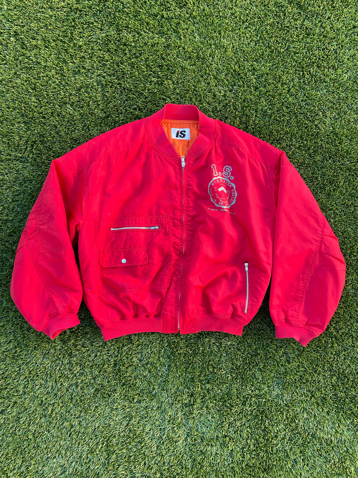 AW84-85 Issey Miyake Red Akira Bomber Jacket
