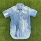 Kapital Kountry Boro Patchwork Button Up Denim Shirt