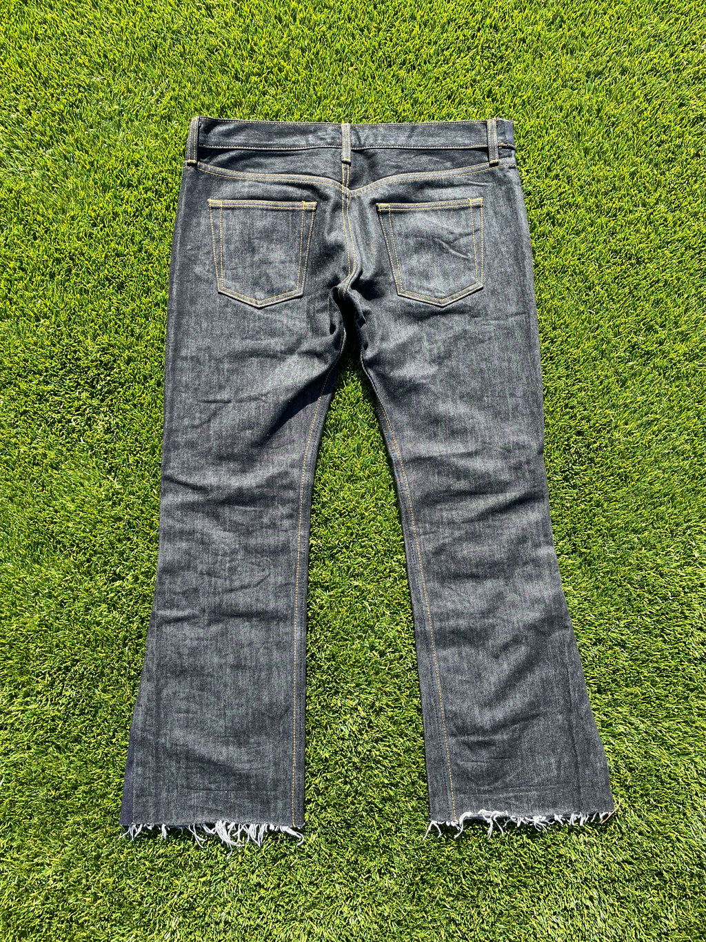 AD2002 Junya Watanabe CDG Jewel Studded Flared Denim