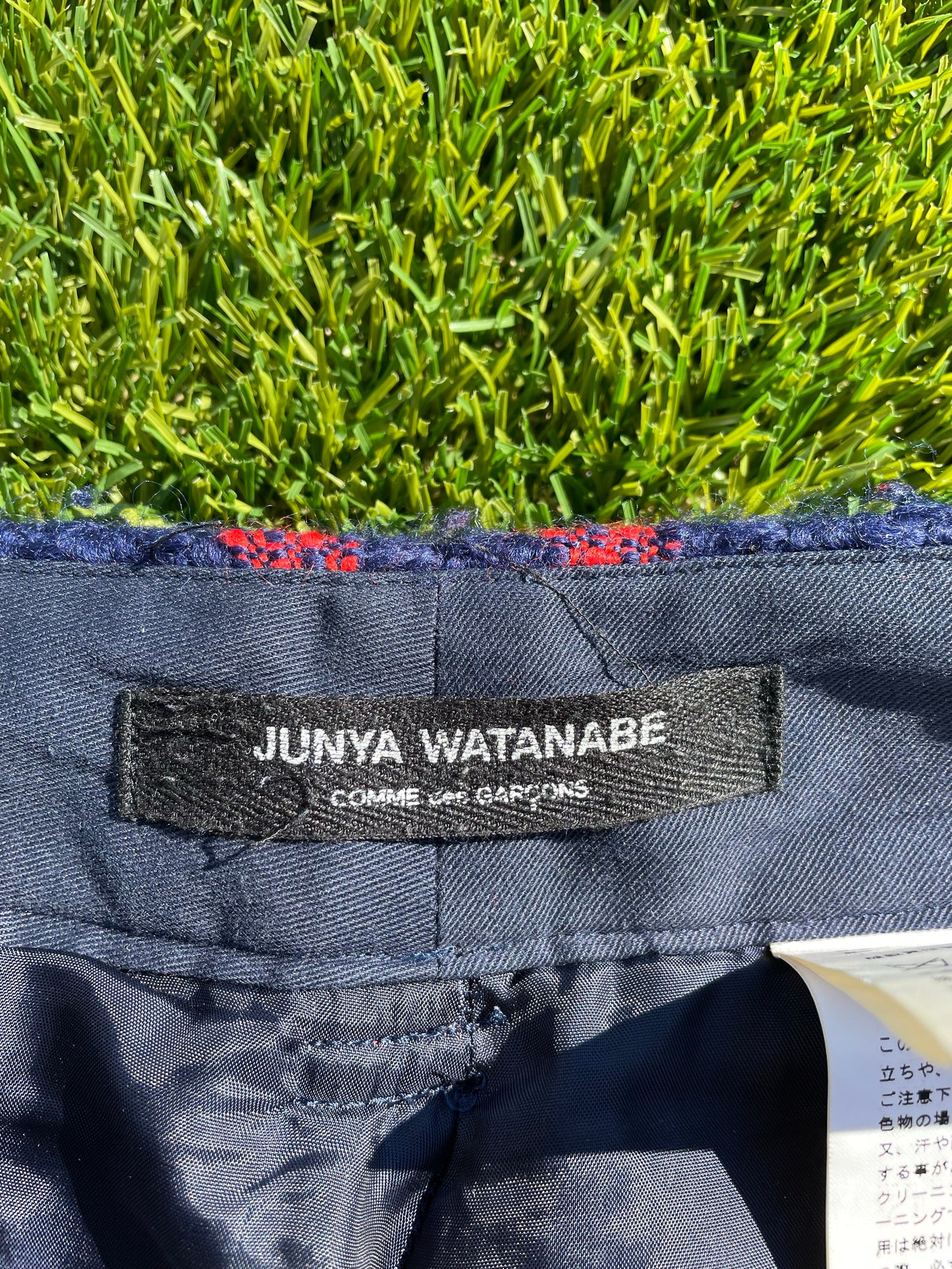 AD2001 Junya Watanabe CDG Plaid Wool Trousers