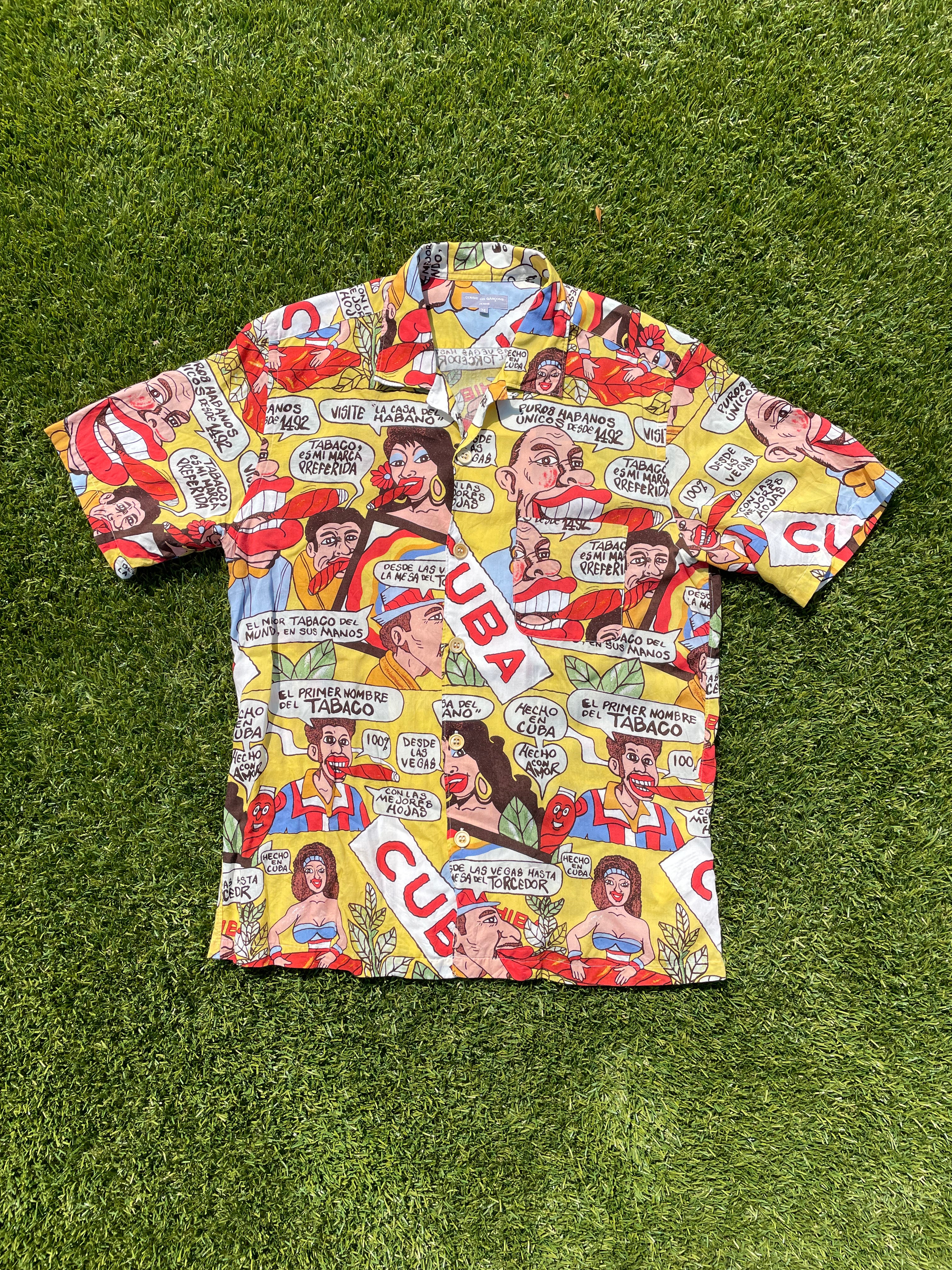 AW2002 Cuba - Comme Des Garçons Homme Comic Shirt