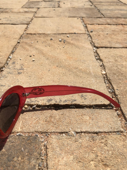 Gucci Kurt Cobain Style Red Sunglasses