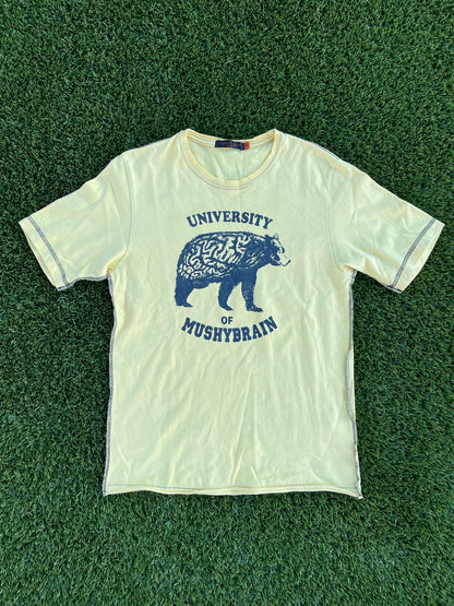 Undercover “University Of Mushybrain” Yellow T-Shirt