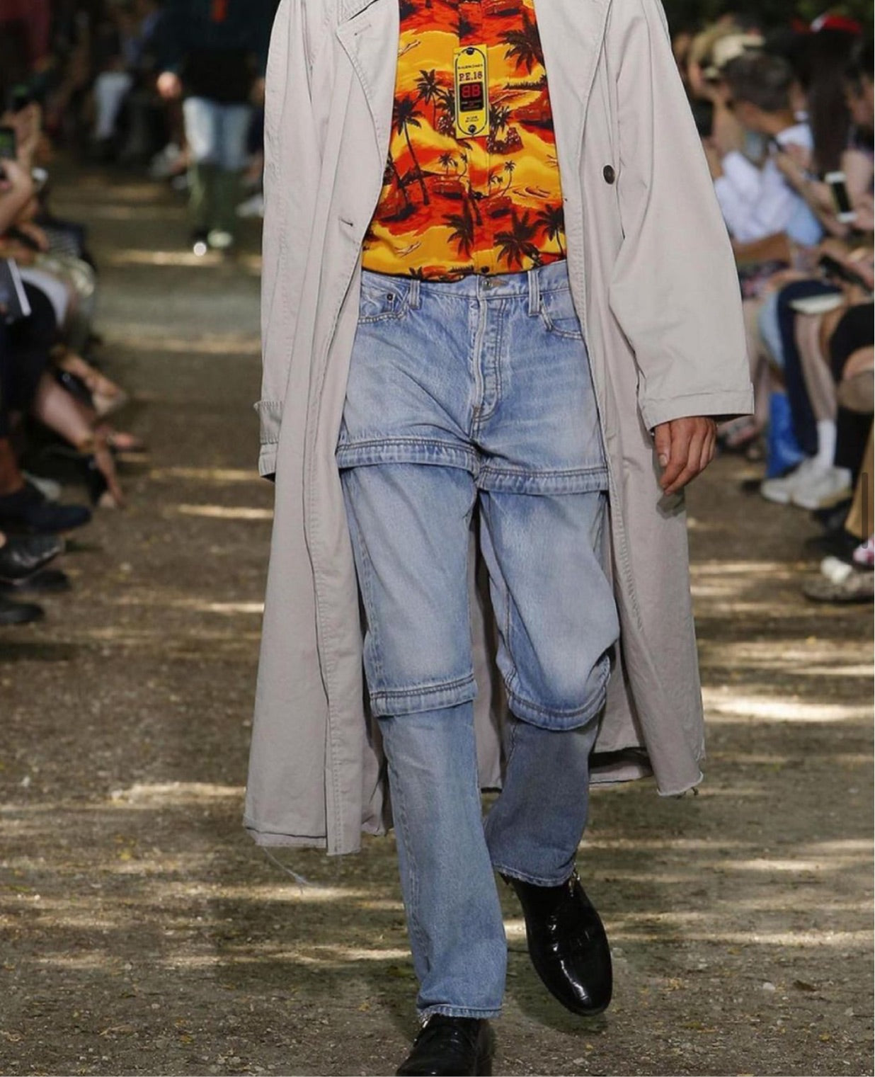 SS18 Balenciaga Convertible Zipper Runway Denim – rwndbckwrds