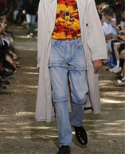 SS18 Balenciaga Convertible Zipper Runway Denim