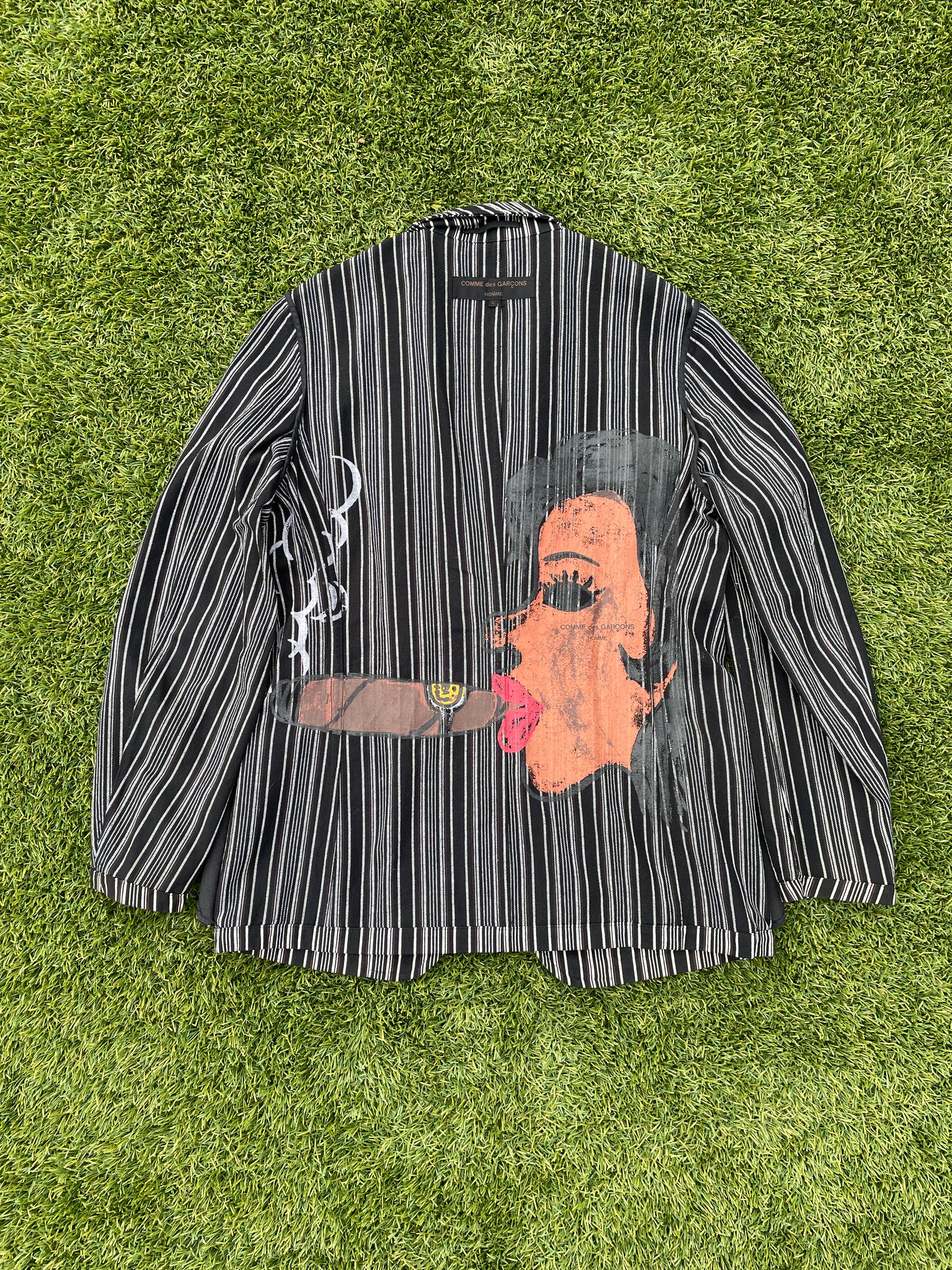 COMME des GARCONS AD2002 ぺプラムベスト アーカイブ AD2002 Comme Des Garçons Homme Cuban Cigar Painted Pack – RWNDBCKWRDS