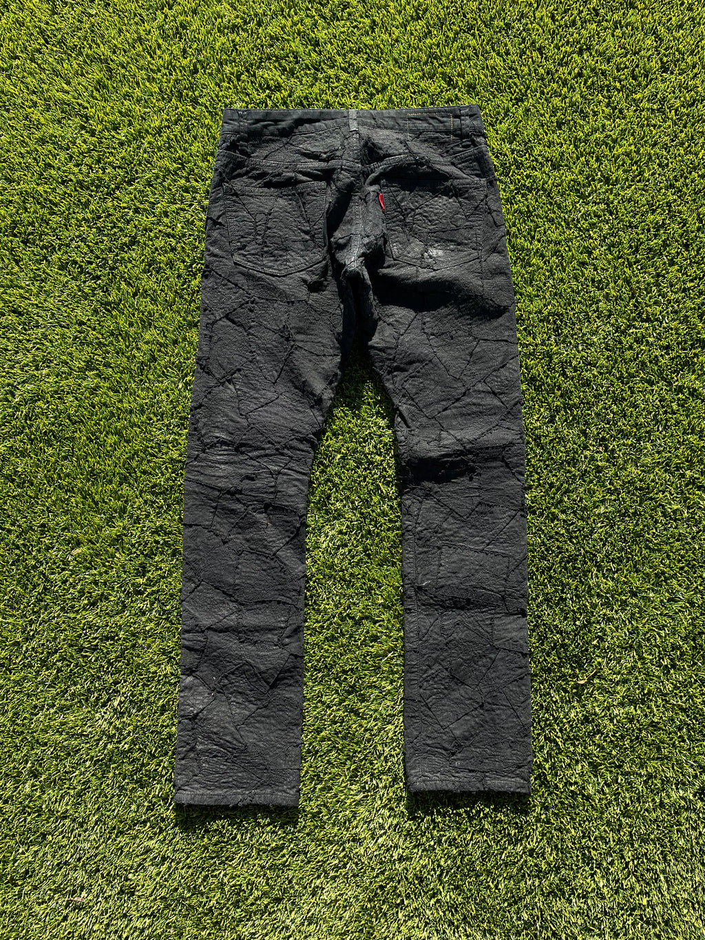 AW11 Sasquatchfabrix “Zombie” Stitch Patchwork Denim