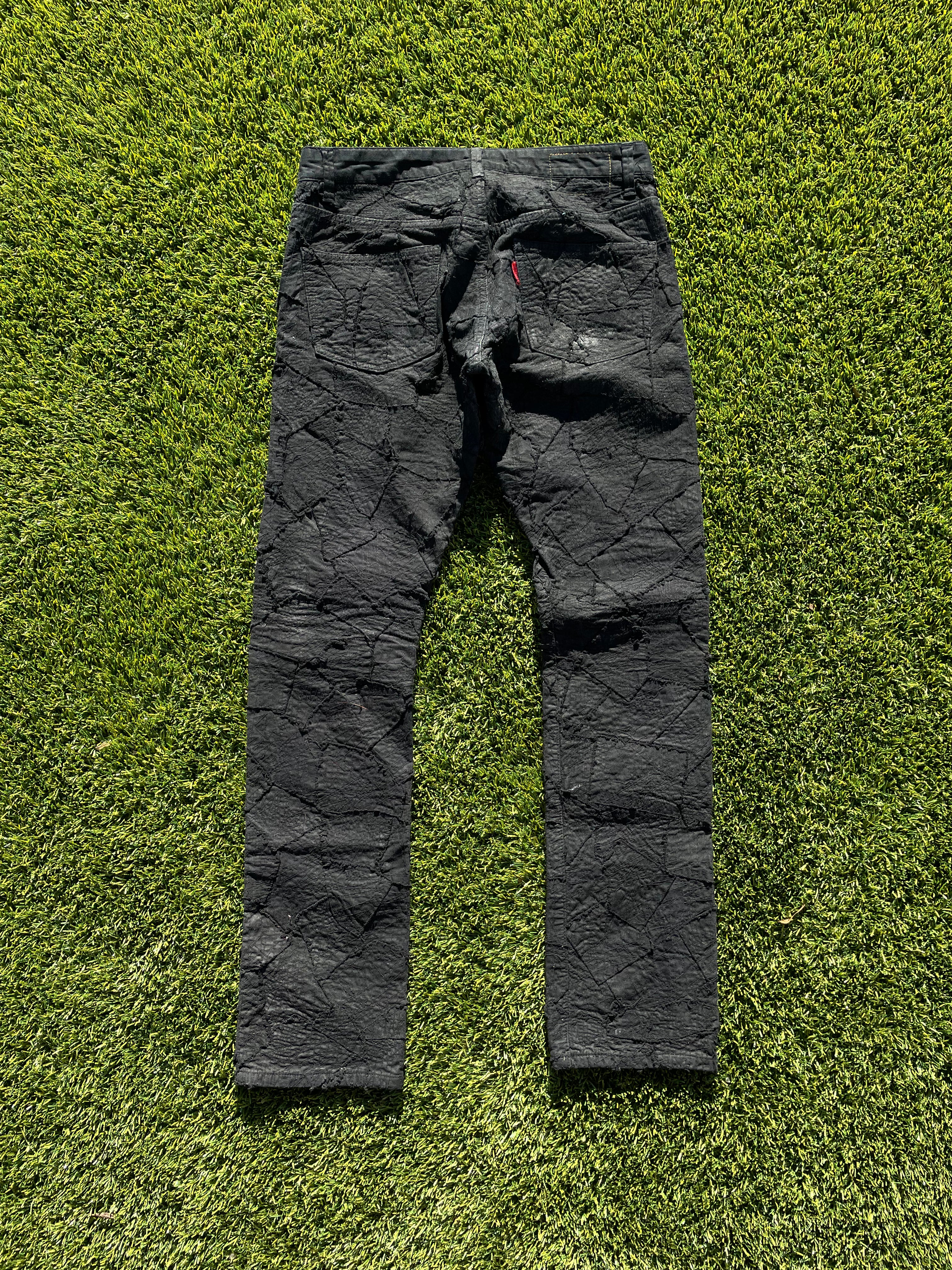 AW11 Sasquatchfabrix “Zombie” Stitch Patchwork Denim