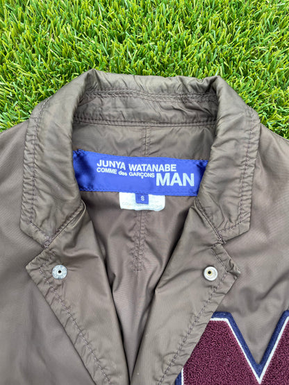 AD2008’ Junya Watanabe “M” Letterman Nylon Varsity Jacket