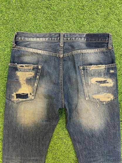 AW05 Undercover 'Arts & Crafts' Skull Denim