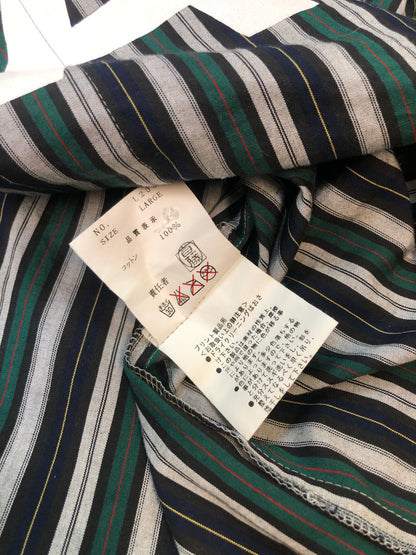 03' Undercover Crap Striped Button Up