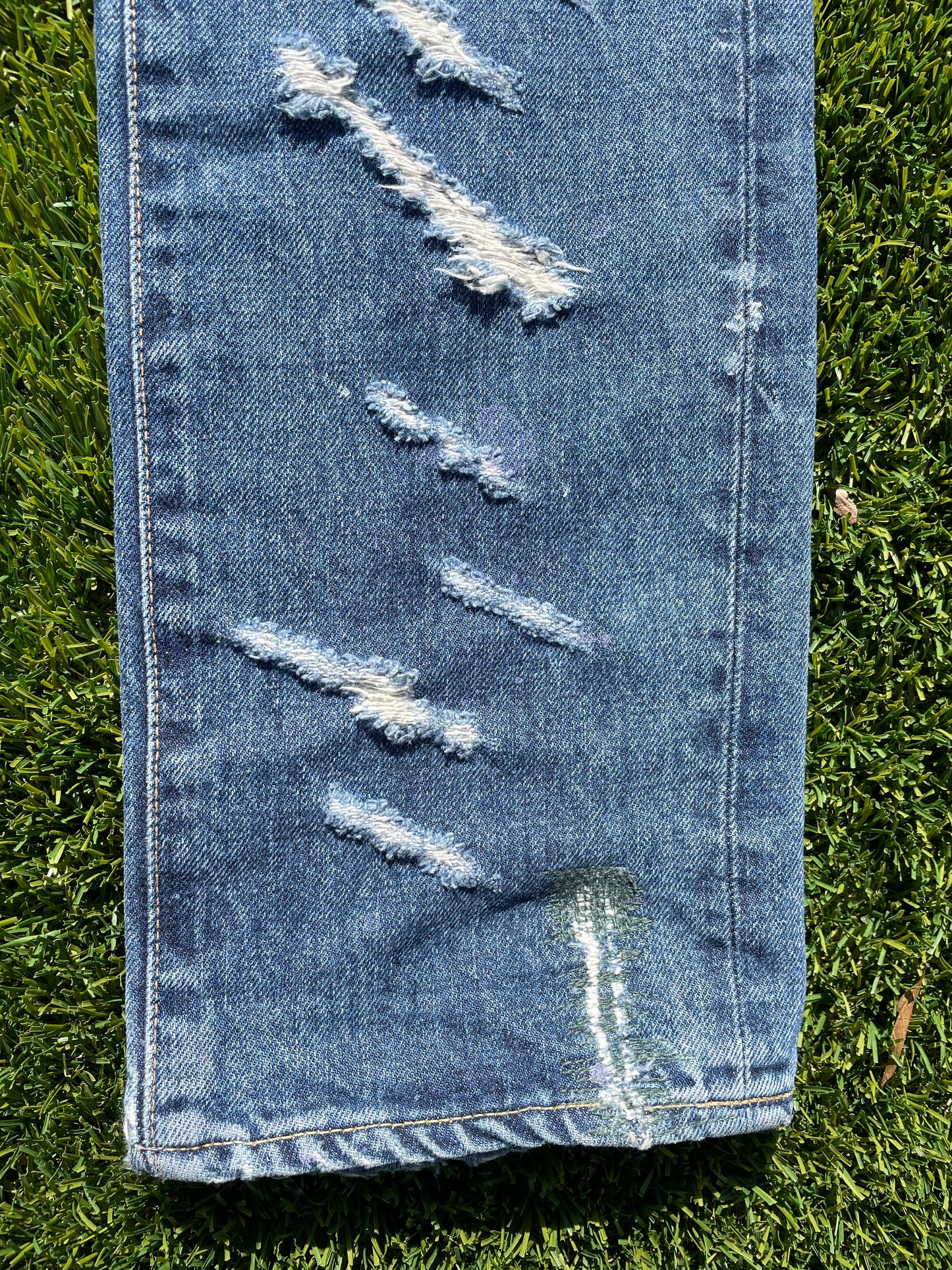 SS05’ But Beautiful - Undercover Distressed Stitched Denim