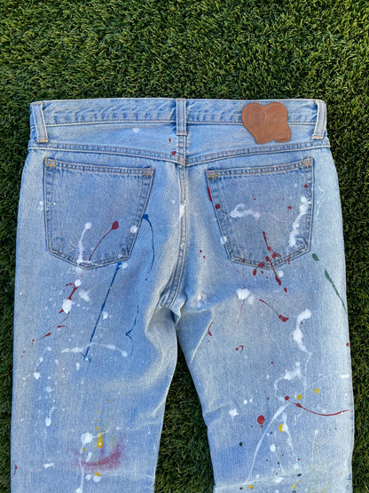 SS06 “Welcome To The Shadow” - Number (N)ine Paint Splatter Denim