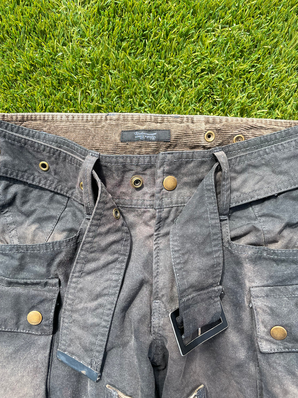 AW08 Undercover Wax Cargo Oil Bondage Cargo Pant