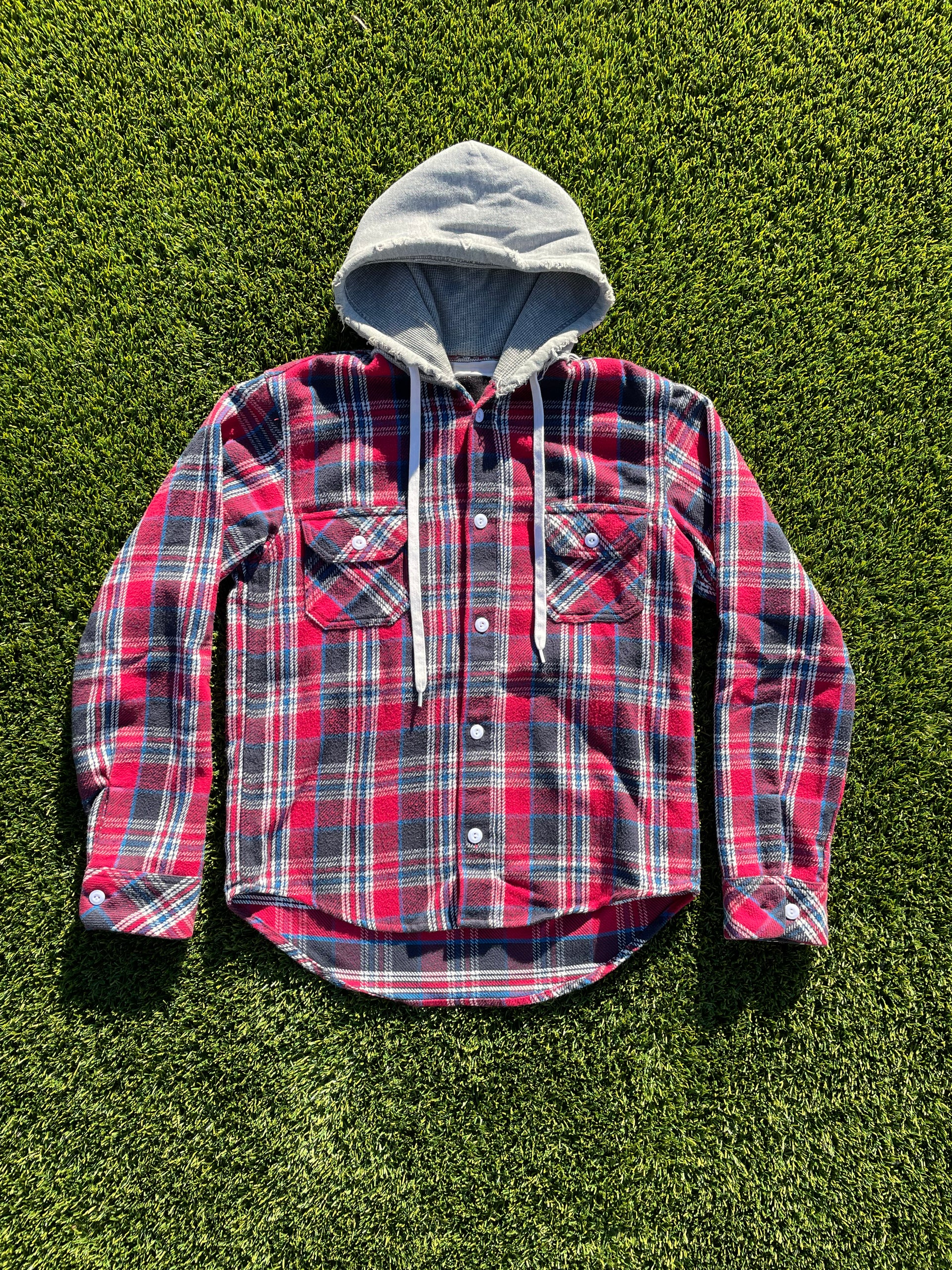 FW15 Number (N)ine Hybrid Flannel Hoodie – RWNDBCKWRDS