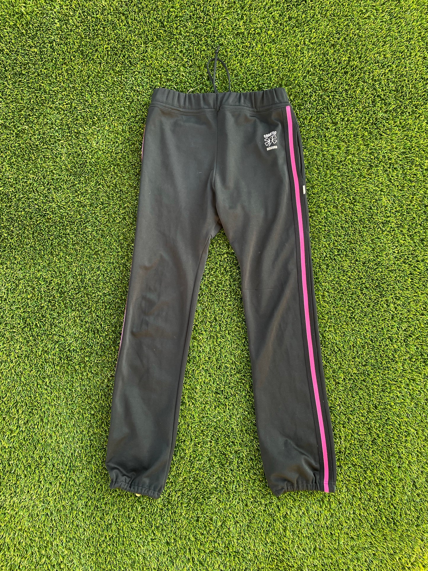 SS01 Undercover “Chaotic Disorder” Pink Stripe Sweatpant